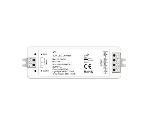 Controler LED - RGB - 12-24V DC 3x4A - V3 [1]