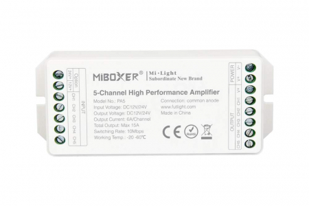 LED Controler Wireless - Amplificator Milight PA5 cu cinci canale