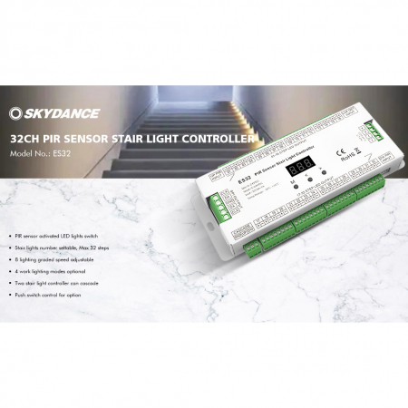 Controler scara LED ES32 cu doi senzori de miscare 32 canale [3]