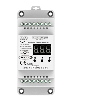 Convertor de semnal de control DALI/DMX512 - 12-48V DC - DIN - DMC [1]