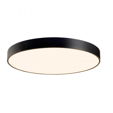 Lampi de tavan - CORP DE ILUMINAT DE TAVAN LED 100W 9500LM CCT BLACK METAL D100XH10CM OPTIMUS