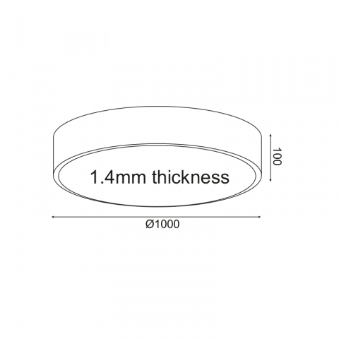 CORP DE ILUMINAT DE TAVAN LED 100W 9500LM CCT METAL ALB D100XH10CM OPTIMUS [1]