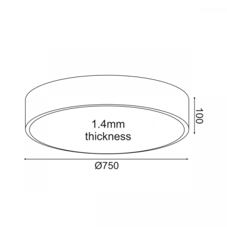 CORP DE ILUMINAT DE TAVAN LED 60W 5600LM CCT ALB METAL D75XH10CM OPTIMUS [1]