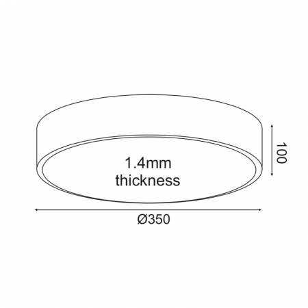 CORP DE ILUMINAT DE TAVAN LED 32W 3180LM CCT D35XH10CM OPTIMUS [1]