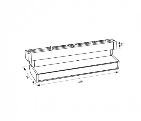 Corp de iluminat magnetic LED CORSO LED ∙ 12W ∙ Negru ∙ 4000K [1]