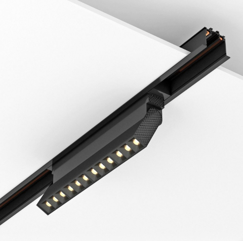 Sina magnetica Slim LED 48V - Corp de iluminat magnetic LED CORSO LED ∙ 12W ∙ Negru ∙ 3000K