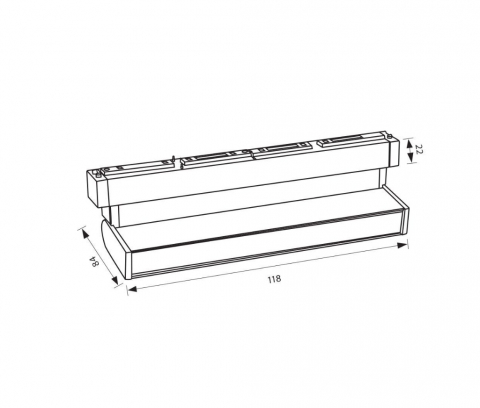 Corp de iluminat magnetic LED CORSO LED ∙ 6W ∙ Negru ∙ 3000K [1]