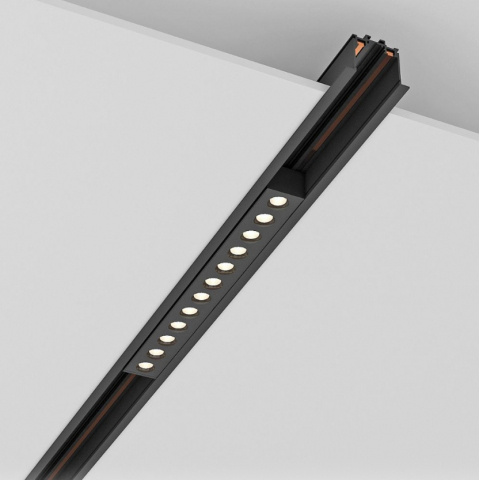 Sina magnetica Slim LED 48V - Corp de iluminat magnetic LED DIVISION LED ∙ 12W ∙ Negru ∙ 4000K
