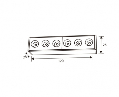 Corp de iluminat magnetic LED DIVISION LED ∙ 6W ∙ Negru ∙ 4000K [1]