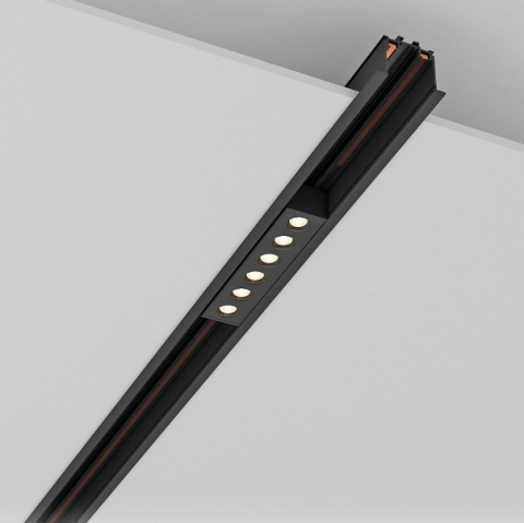 Sina magnetica Slim LED 48V - Corp de iluminat magnetic LED DIVISION LED ∙ 6W ∙ Negru ∙ 4000K