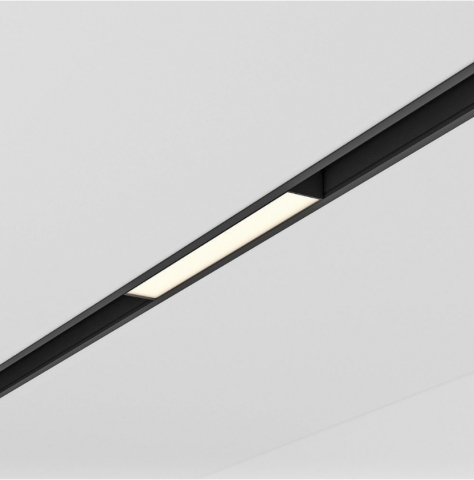 Sina magnetica Slim LED 48V - Corp de iluminat magnetic LED ILLUSION LED ∙ 12W ∙ Negru ∙ 4000K