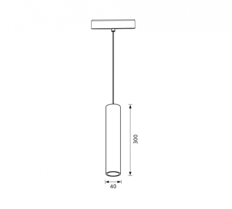 Corp de iluminat magnetic LED LONG LED ∙ 12W ∙ Negru ∙ 3000K [1]