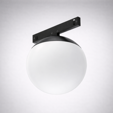 Corpuri de Iluminat pe Sina LED - Corp de iluminat magnetic negru 24V DC 6W 3000K 429LM 180° RA90 5 Φ95MM