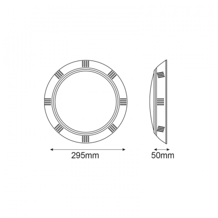 Corp De Iluminat Piscina Din Plastic LED 25W 3000K 2000LM 90 ° IP68 12V AC / DC [1]