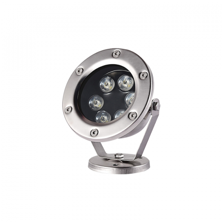 Proiector LED Fantana/Piscina - Corp De Iluminat LED SS304 IP68 6W 400LM 3000K 60° 12V AC/DC
