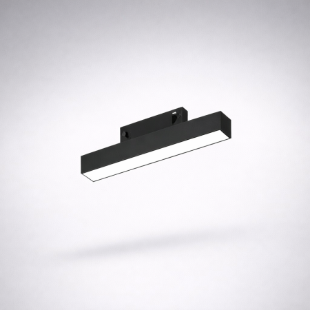 Corpuri de Iluminat pe Sina LED - Corp liniar Magnetic Negru 24V DC 9W 3000K 486LM 120° RA90 L300MM