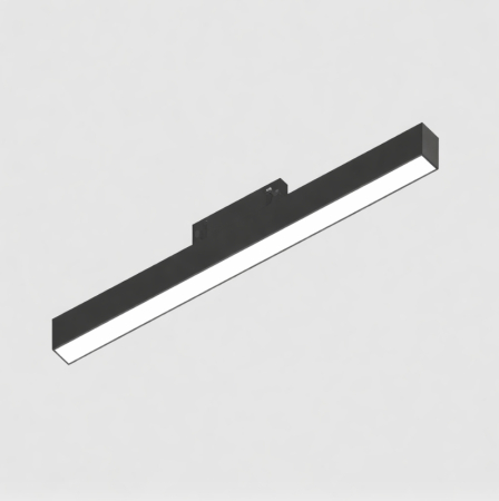 Sina Magnetica Slim 5mm 24V - Corp liniar Magnetic Negru 24V DC 9W 4000K 486LM 120° RA90 L300MM
