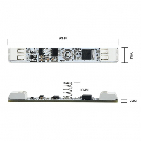 Comutator profil tactil 12-24V DC 6A reglabil fara lipire [1]