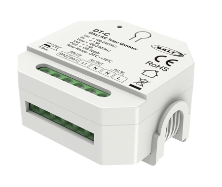 Controler Banda LED - Driver LED Triac (DALI) - Dimmer pentru becuri 230VAC 200W - Sina DIN - DT-C