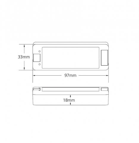 Kit telecomanda alb pentru benzi LED MONO 12-24V 2,4GHz [2]