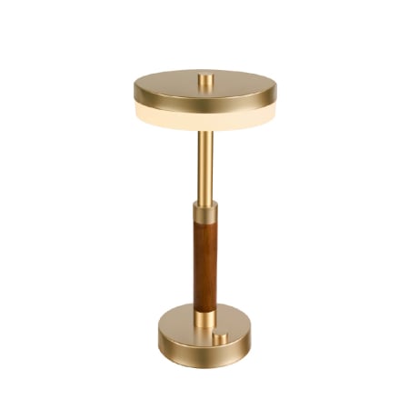 Lampi de masa - Lampă Asiatică De Masă Gold Aluminium Led Smd 11w Dimmable 2700k 715lm Ip20 164x350mm