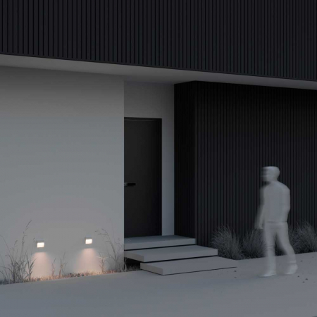 Lampa de fatada Maytoni alba patrata in aer liber O047SL-L3W3K Mane LED 3W 3000K IP54 [2]