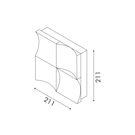 Lampă De Perete Chessy Aur Nisip Alb Led Smd 21w Cct 1050lm Ip20 211x55x211mm [2]