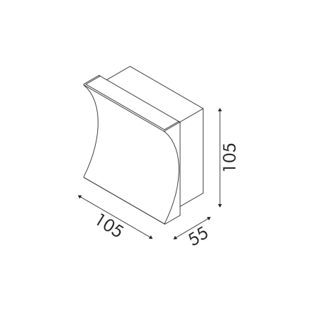Lampă De Perete Chessy Gold Aluminium Led Smd 7w Cct 350lm Ip20 105x105x55mm [1]