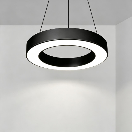 Lampa de tavan cu pandantiv LED moderna 72W • 4680LM Φ100CM • alb rece 6000K [1]