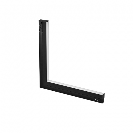 Corpuri de Iluminat pe Sina LED - LAMPA LINIARA MAGNETICA  90° UNGHI INTERIOR 48V DC 20W 4000K 1750LM 110° OSRAM RA90 L330 * 330MM