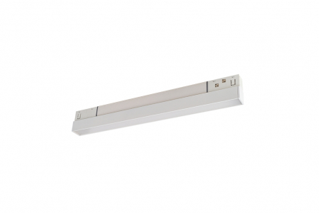 Corpuri de Iluminat pe Sina LED - LAMPA LINIARA MAGNETICA ALB MAT 48V DC 10W 4000K 850LM 110° OSRAM RA90 L300MM