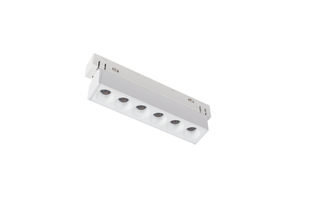 Sina magnetica LED 48V - LAMPA LINIARA MAGNETICA ALB MAT 48V DC 6W 3000K 500LM 36° OSRAM RA90 RA90 L112MM