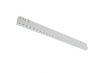 Sina magnetica LED 48V - LAMPA LINIARA MAGNETICA ALB MAT 48V DC 24W 3000K 2050LM 36° OSRAM RA90 L436MM