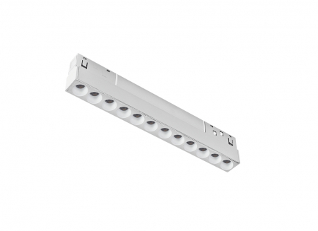 Sina magnetica LED 48V - LAMPA LINIARA MAGNETICA ALB MAT 48V DC 12W 4000K 1080LM 36° OSRAM RA90 RA90 L220MM