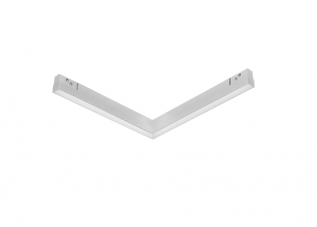 Corpuri de Iluminat pe Sina LED - LAMPA LINIARA MAGNETICA ALB MAT 90° UNGHI 48V DC 20W 3000K 1600LM 110° OSRAM RA90 L322 *307MM