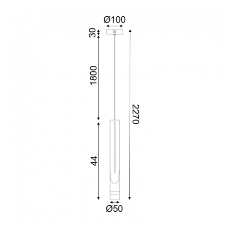 Lampa Pandativ LED 5W 3000K 300LM ESTRELA Alb Metal IP20 D6XH228CM [2]