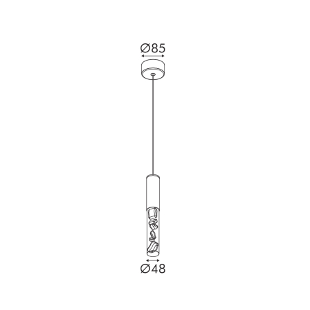Lampă Suspendantă Oasis Sand White Aluminium Led Cob 7w Cct 350lm Ip20 50x50x1500mm [1]