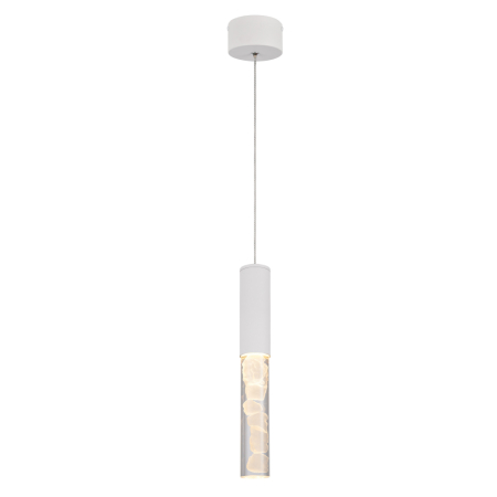 Corp iluminat LED - Lampă Suspendantă Oasis Sand White Aluminium Led Cob 7w Cct 350lm Ip20 50x50x1500mm