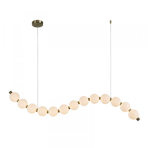 Lampi Suspendate - LAMPĂ SUSPENDATĂ LED 20W 1500LM 3000K IP20 ALUMINIU AURIU + ACRILIC