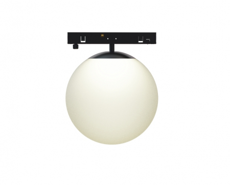Sina Magnetica Slim 24V - Mini corp de iluminat magnetic negru 24V DC 7W 4000K 670LM 230° RA90 5 ANI Φ100MM STICLĂ OPALĂ