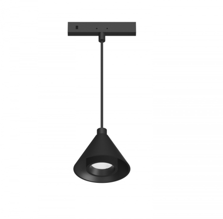 Sina Magnetica Slim 24V - Mini corp de iluminat suspendat magnetic negru 24V DC 2W 4000K 170LM 36° RA90 5 ANI Φ45*35,5(1000)ΜΜ
