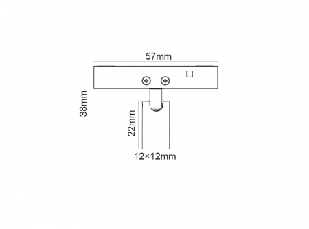 Mini Spot Magnetic zoom negru 24V DC 1W 3000K 80LM 24° RA90 5 ANI 12*22(38)ΜΜ [1]