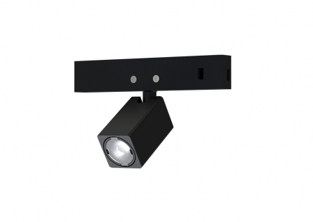 Sina Magnetica Slim 24V - Mini Spot Magnetic zoom negru 24V DC 1W 3000K 80LM 24° RA90 5 ANI 12*22(38)ΜΜ