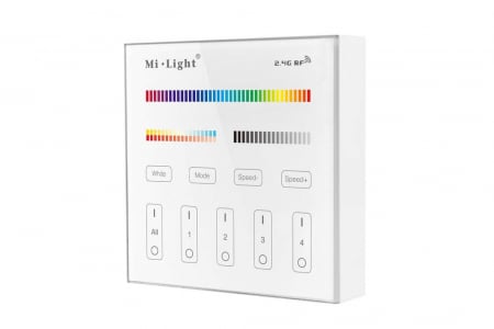 Lumina LED Miboxer & controler - Panou de perete RGB + CCT 4 zone 2xAAA B4