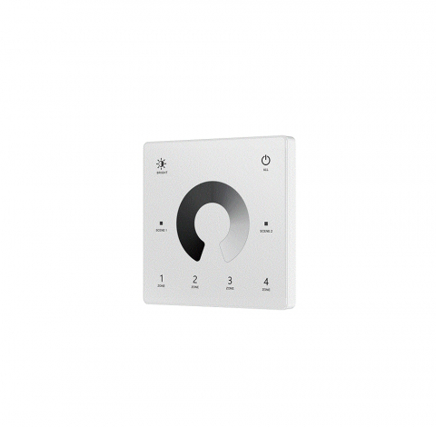 Controler Banda LED - Panou LED montat pe perete - Mono - 4 zone - 3V - TW1-4(W)