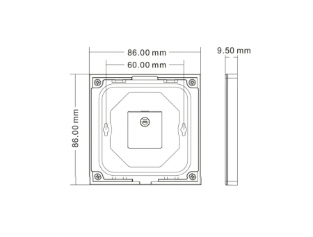 Panou LED montat pe perete - RGB+CCT - 4 zone - 3V - TW5-4(B) [2]
