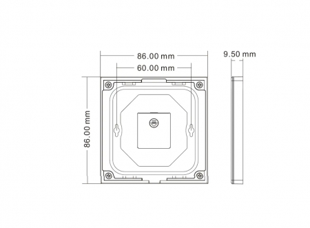 Panou LED montat pe perete - RGB/RGB+W - 4 zone - 3V - TW4-4(W) [2]
