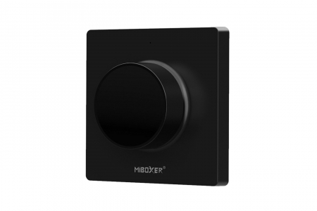 Controler Banda LED - Panou de perete MONO / CCT, buton rotativ, negru CR2032 K1B