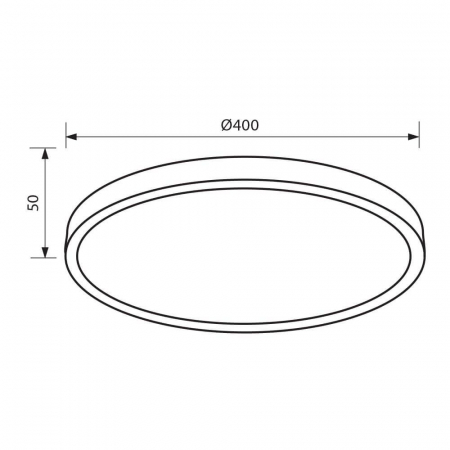 Plafoniera LED LUKA LED ∙ 35W ∙ negru ∙ comutator CCT ∙ 3000K-4000K-6400K [2]