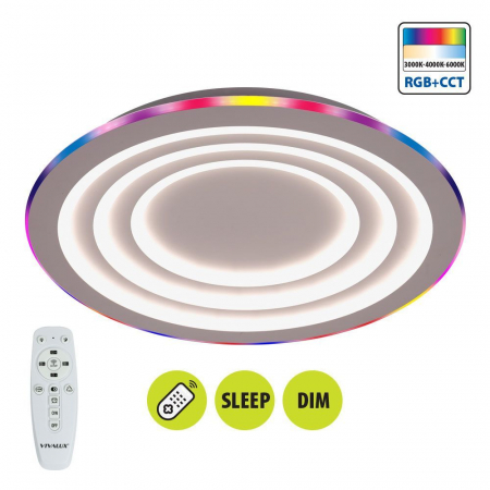 Lampi de tavan - Plafoniera LED multifunctionala cu telecomanda DALIA LED ∙ 80W ∙ RGB+CCT ∙ 3000-6000K